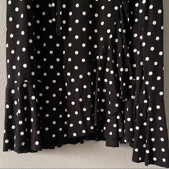 BOOHOO Black and White Polka Dot Dress - Size 8 - Picture 7 of 7